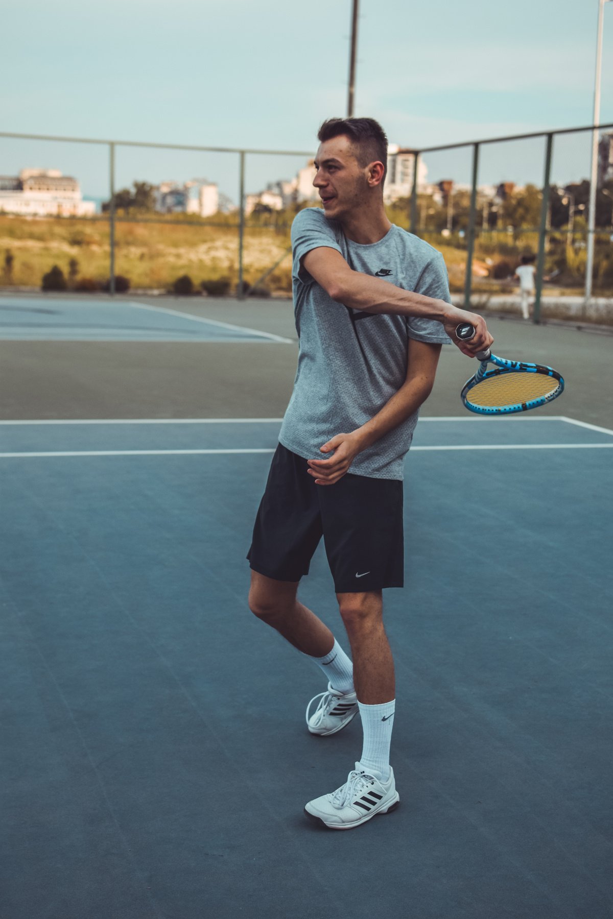 Man Playing Tennis